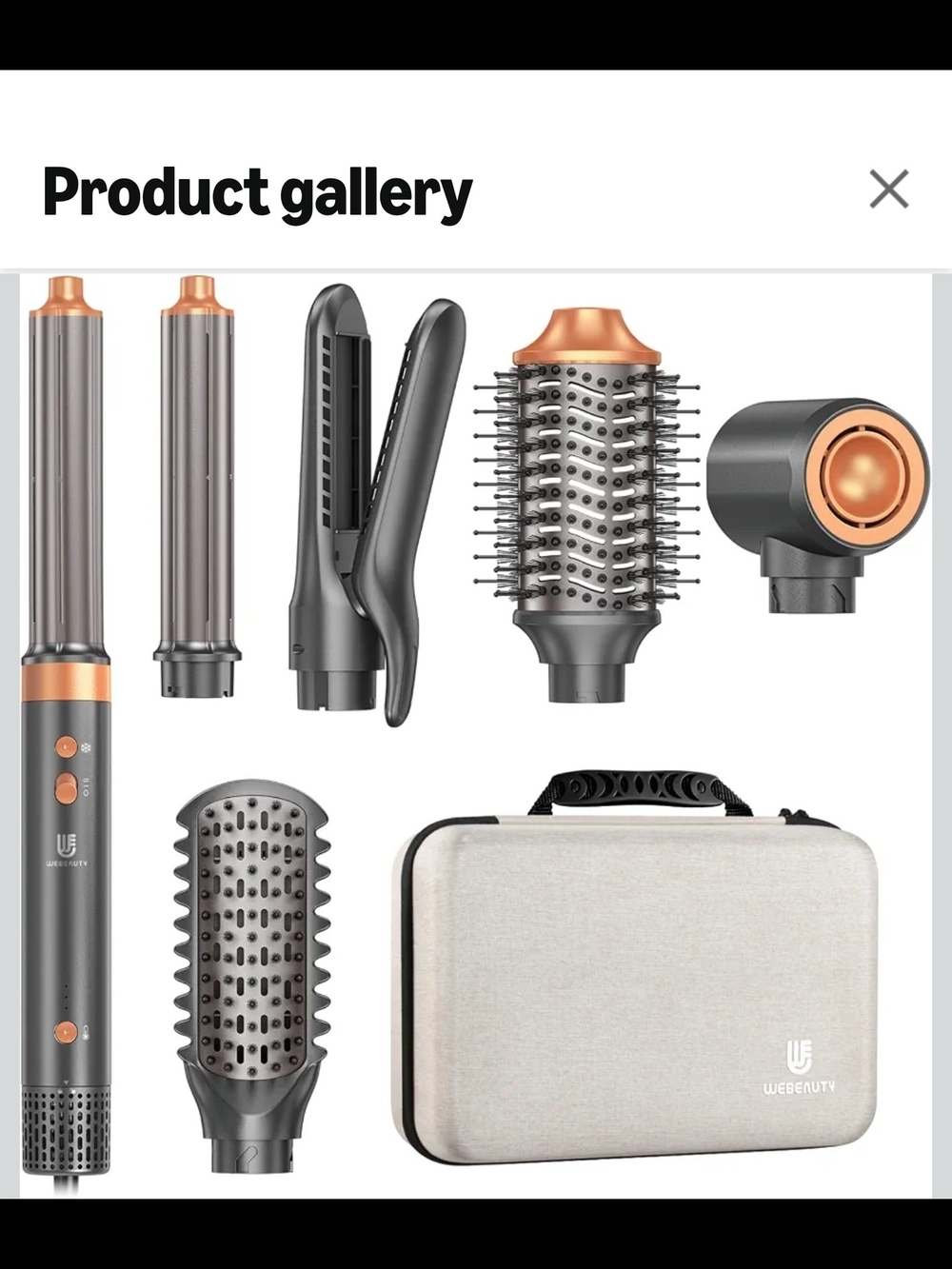 7-in-1 Multi-Style Hair Tool Set in case